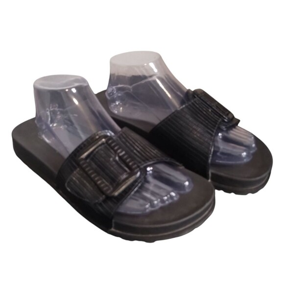 Capelli New York Sandals Womens 10 Flip Flop Slide Black Casual 10 - Picture 3 of 8